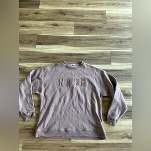 Nash the Nash collection unisex crewneck sweatshirt size L/XL